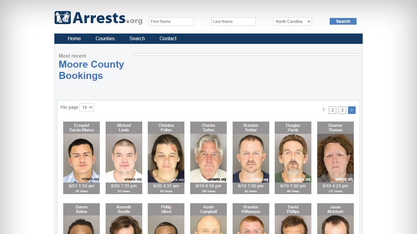 Moore County Arrests and Inmate Search